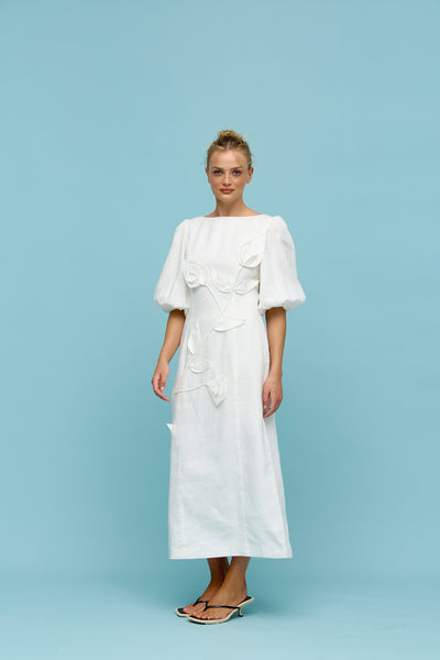 Binny - LADIES SINGLES - Dress - Ivory
