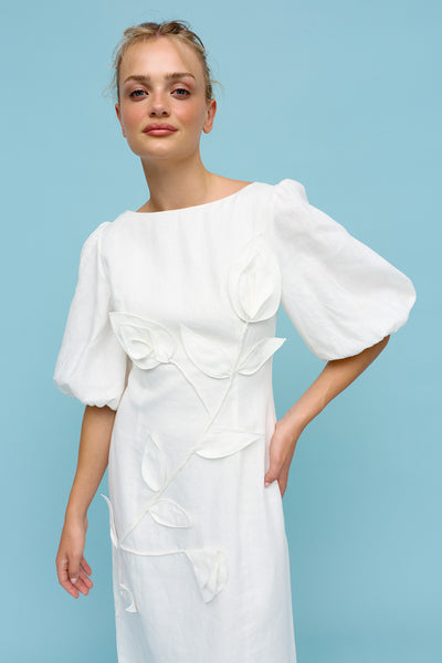 Binny - LADIES SINGLES - Dress - Ivory