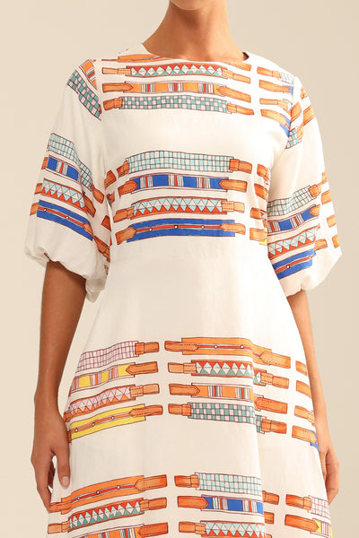 Binny - THE STRAIGHT SIX - Linen Rayon Midi Dress