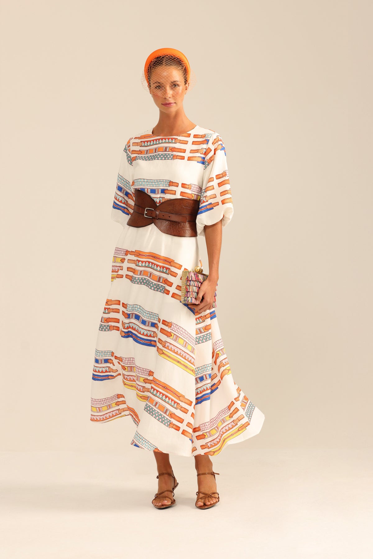 Binny - THE STRAIGHT SIX - Linen Rayon Midi Dress