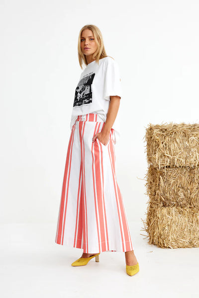 Binny - CABALLO Cotton T-Shirt - White