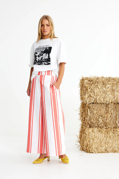 Binny - CABALLO Cotton T-Shirt - White