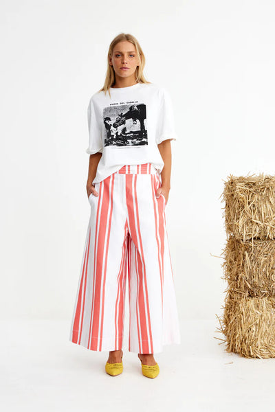 Binny - CABALLO Cotton T-Shirt - White