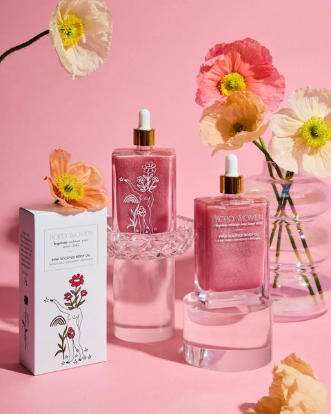 Bopo Women - Summer Solstice Pink Shimmer Body Oil