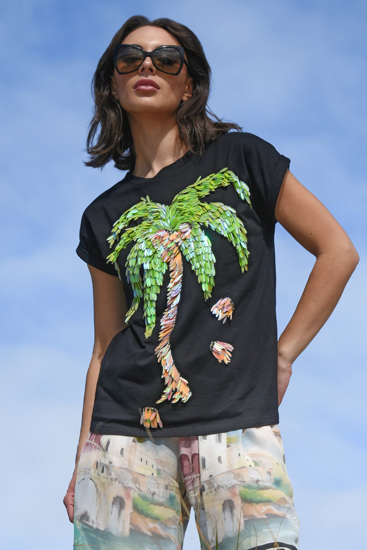 Cooper - Crown Jewels T-shirt Top - Black