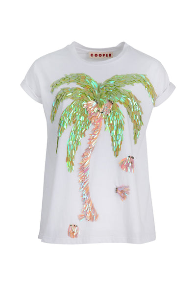 Cooper - Crown Jewels T-shirt Top - White
