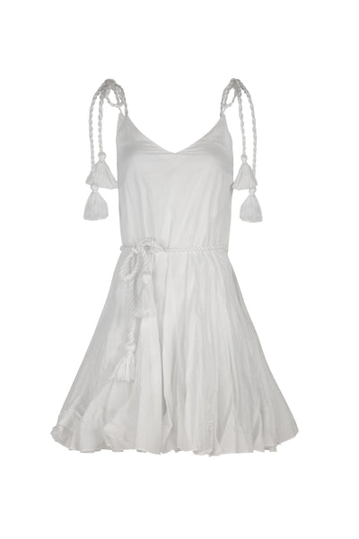 SALE - Coop - Tassel Free Dress - White