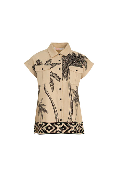 Coop - Tropic Utility Shirt - Tan