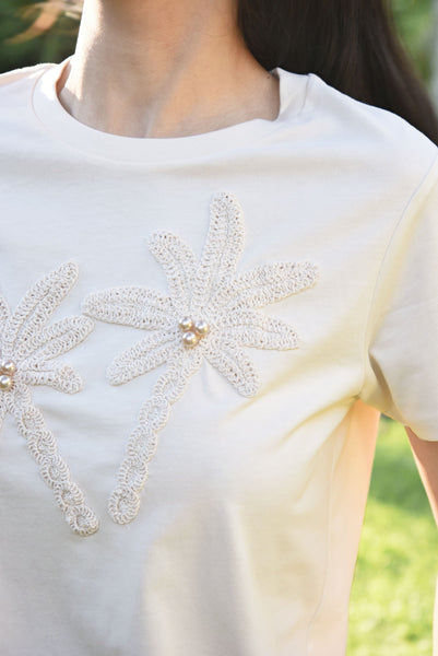 Coop - Calm Your Palm T-shirt - Ecru