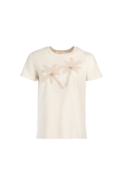 Coop - Calm Your Palm T-shirt - Ecru