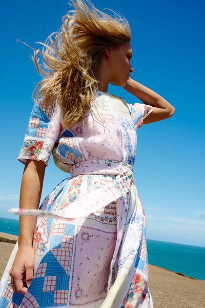 Binny - CROSS COUNTRY - Linen Midi Shift Dress - Hankys