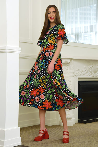 Curate - Swirl Story Dress - Flowers