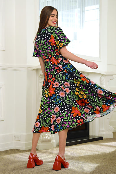 Curate - Swirl Story Dress - Flowers