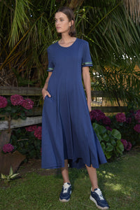 Curate - Dare to Flare Dress - Navy