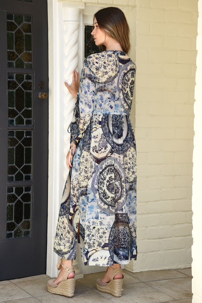 Curate - Portrait Mode Dress - Blue Plate