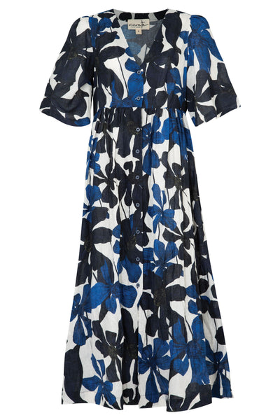 Curate - Let There Vee Life Dress - Navy Floral PRESALE AUG/SEP DELIVERY