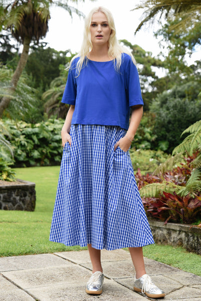 Curate - Perfect Combination Dress - Blue Gingham