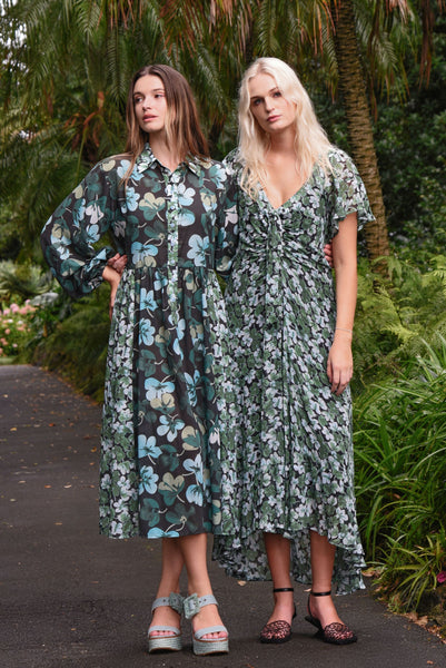 Curate - It's a New Day Dress - Green Floral
