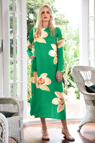 Curate - Charge It To My Room Dress - Green Orchid