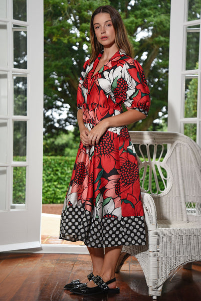 Curate - Shape Up Dress - Mixed Spot Floral