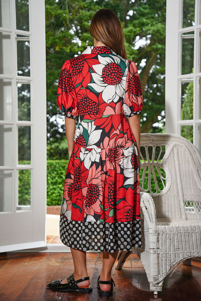 Curate - Shape Up Dress - Mixed Spot Floral