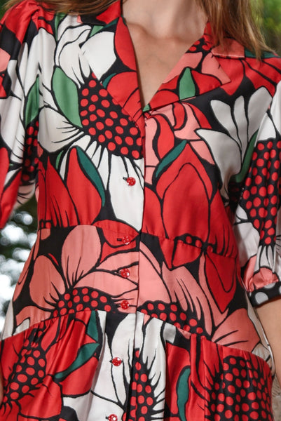 Curate - Shape Up Dress - Mixed Spot Floral