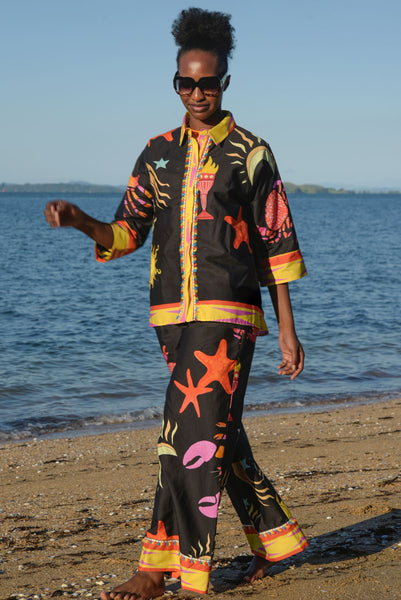 Curate - Stretch A Leg Pant - Black Sun