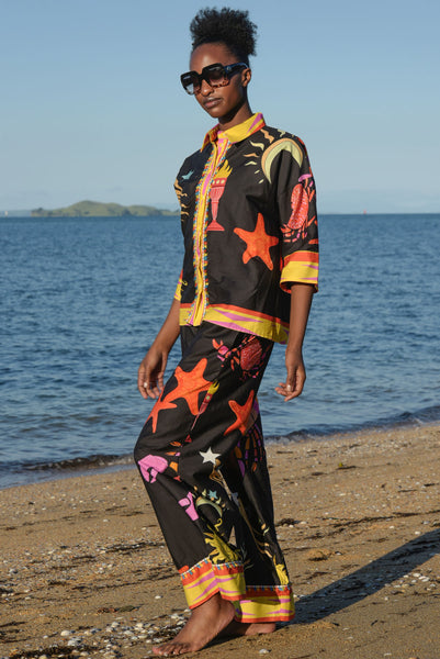 Curate - Stretch A Leg Pant - Black Sun