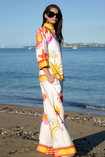 Curate - Stretch A Leg Pant - White Sun