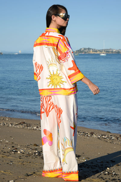 Curate - Stretch A Leg Pant - White Sun