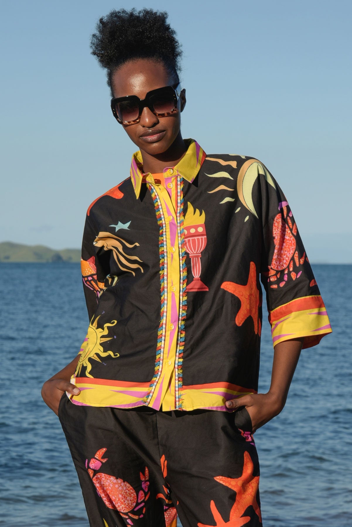 Curate - Under The Sun Shirt - Black Sun