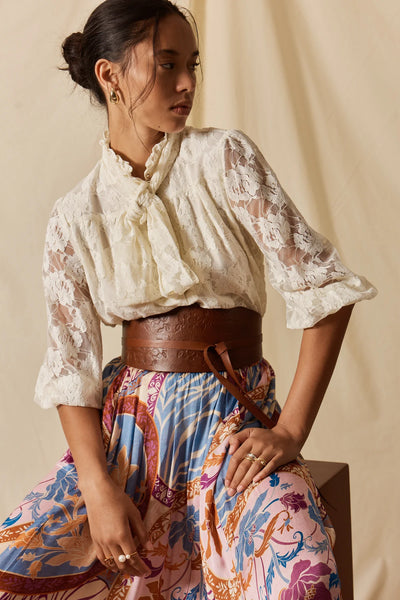 Lula Soul - Chandler Lace Shirt - Cream