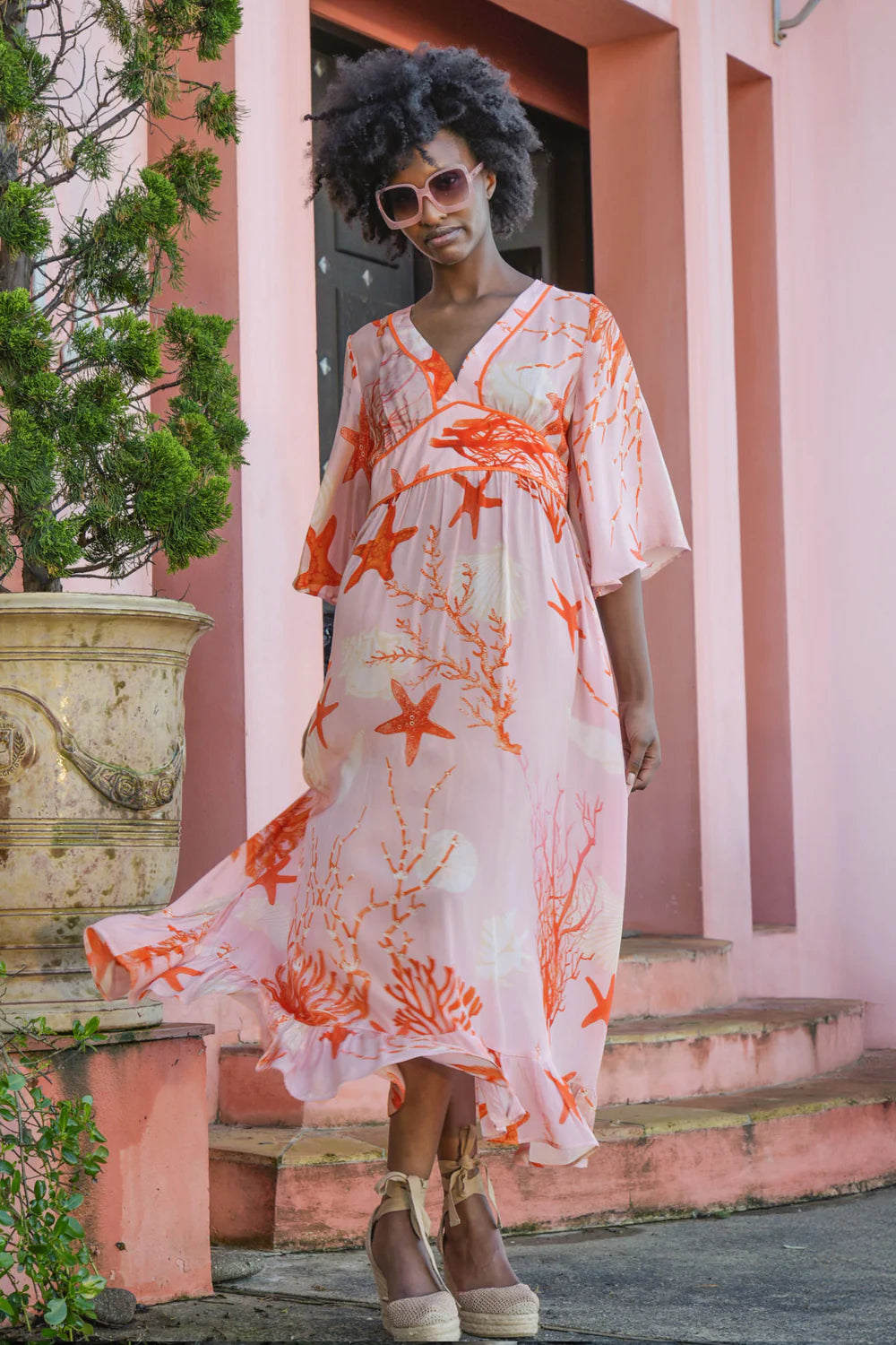 Curate - Feeling Fire Dress - Pink Shells
