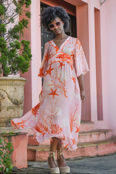 Curate - Feeling Fire Dress - Pink Shells