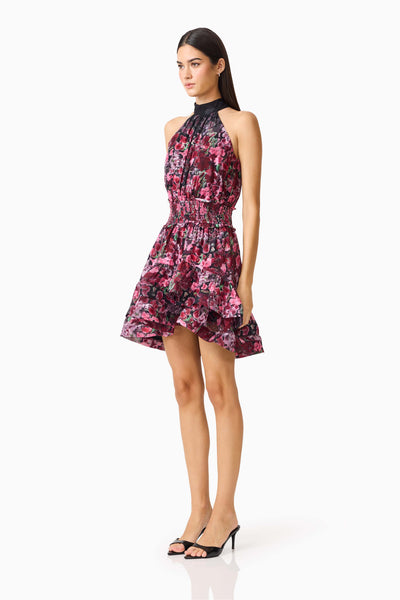 Elliatt - Clementina Halter Neck Fit & Flare Dress - Black