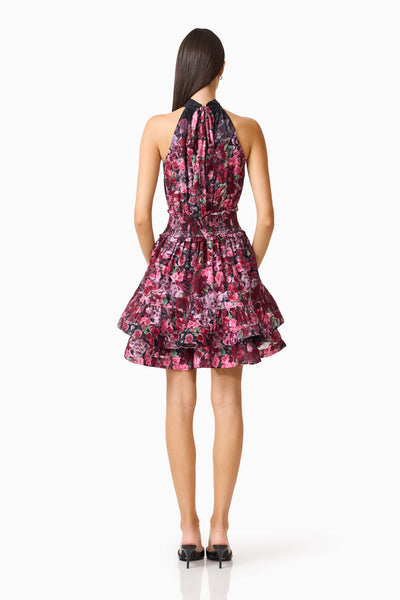 Elliatt - Clementina Halter Neck Fit & Flare Dress - Black