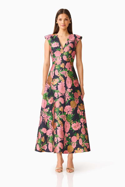 Elliatt - Eclore Maxi Dress - Pink Black Multi