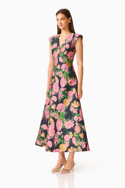 Elliatt - Eclore Maxi Dress - Pink Black Multi