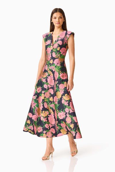 Elliatt - Eclore Maxi Dress - Pink Black Multi