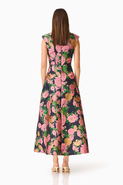 Elliatt - Eclore Maxi Dress - Pink Black Multi