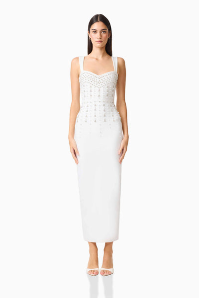 Elliatt - Arianne Column Gown - White