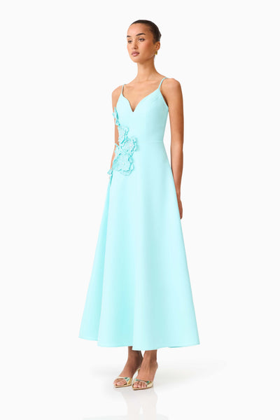 Elliatt - Stella A Line Gown Dress - Aqua Blue