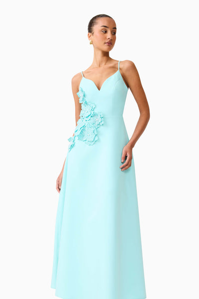 Elliatt - Stella A Line Gown Dress - Aqua Blue
