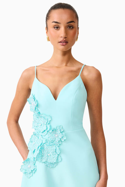 Elliatt - Stella A Line Gown Dress - Aqua Blue