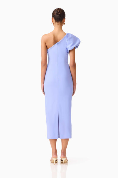 Elliatt - Olenna Puff Sleeve Midi Dress - Blue