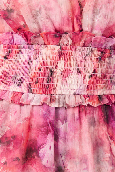 Elliatt - Evalina Tiered Dress - Pink Multi
