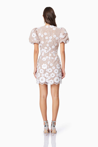 Elliat - Elodie Mini Dress - Ivory Nude