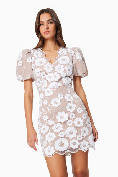 Elliat - Elodie Mini Dress - Ivory Nude