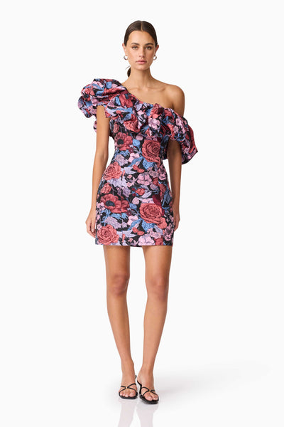 Elliatt - Delphine One Shoulder Mini Dress - Multi