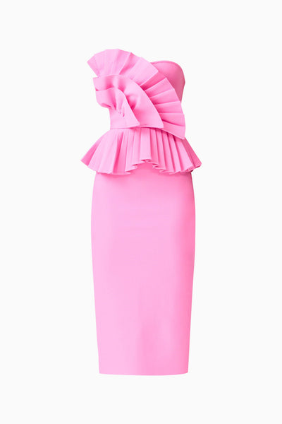 Elliatt - Orelia Pleated Midi Dress - Candy Pink